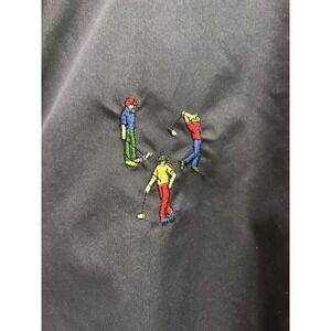 Pivot Rules Pullover Mens XXL, Navy Golf Windshirt Quarter Zip Embroidered, Golf